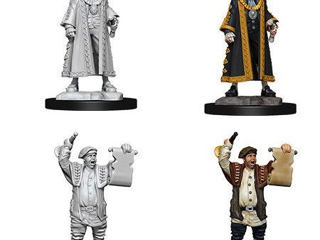 WizKids Deep Cuts Unpainted Miniatures Mayor and Town Crier on Sale